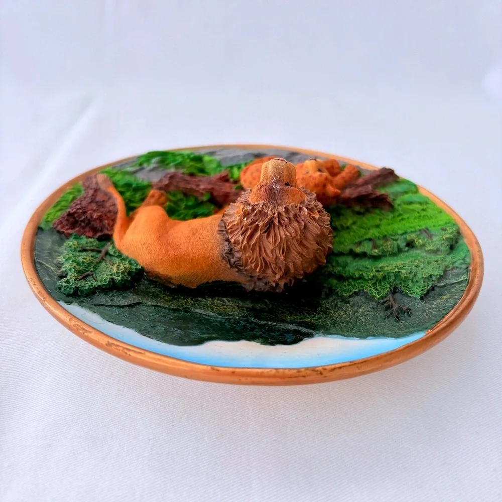 Vintage 1999 Cadona The Lion Pride 3D Relief Endangered Species Collector Plate